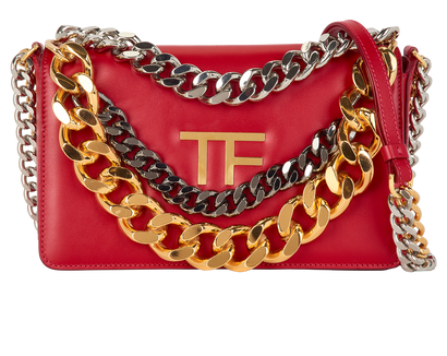 Triple Chain, &pound;850, Handbags, Pink, Leather, Front view